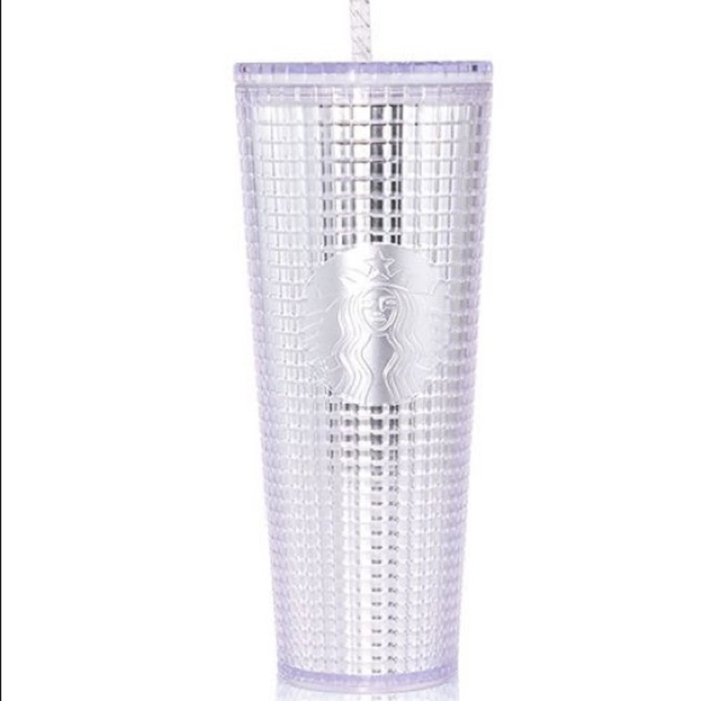 Silver Venti Starbucks Christmas tumbler